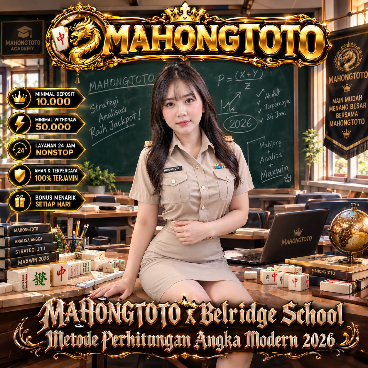 MAHONGTOTO x Belridge School | Metode Perhitungan Angka Modern 2026